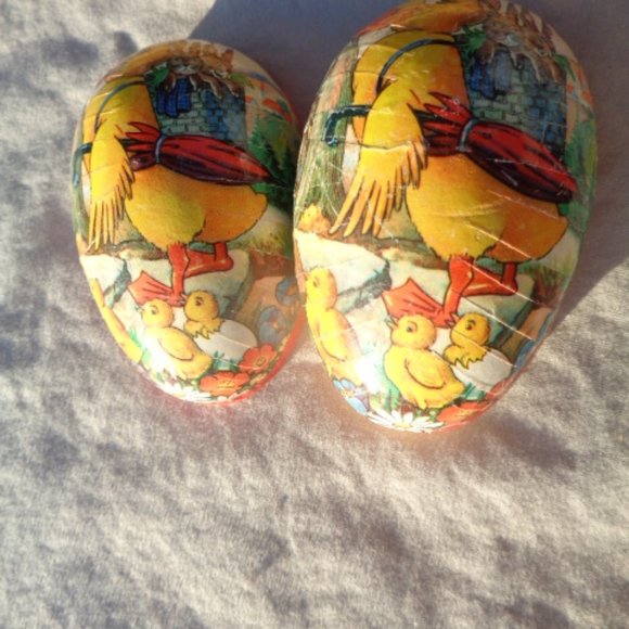 Vintage EASTER EGG Paper Mache made in West German - Picture 2 of 9
